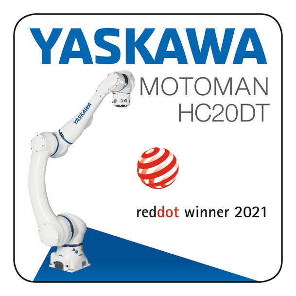 Cobot Motoman HC20DT von Yaskawa erhält Red Dot für hohe Designqualität